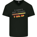 I Don't Get Older Funny Gaming Gamer Birthday Mens V-Neck Cotton T-Shirt Black