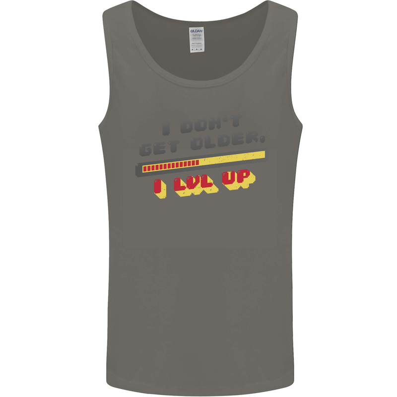 I Don't Get Older Funny Gaming Gamer Birthday Mens Vest Tank Top Charcoal