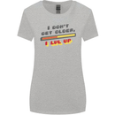 I Don't Get Older Funny Gaming Gamer Birthday Womens Wider Cut T-Shirt Sports Grey