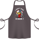 I Don't Give a Duck Funny Offensive Joke Rude Cotton Apron 100% Organic Dark Grey