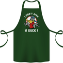 I Don't Give a Duck Funny Offensive Joke Rude Cotton Apron 100% Organic Forest Green