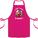 I Don't Give a Duck Funny Offensive Joke Rude Cotton Apron 100% Organic Pink