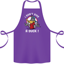 I Don't Give a Duck Funny Offensive Joke Rude Cotton Apron 100% Organic Purple