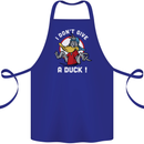 I Don't Give a Duck Funny Offensive Joke Rude Cotton Apron 100% Organic Royal Blue