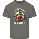 I Don't Give a Duck Funny Offensive Joke Rude Mens Cotton T-Shirt Tee Top Charcoal