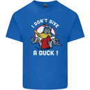 I Don't Give a Duck Funny Offensive Joke Rude Mens Cotton T-Shirt Tee Top Royal Blue