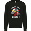 I Don't Give a Duck Funny Offensive Joke Rude Mens Sweatshirt Jumper Black