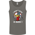 I Don't Give a Duck Funny Offensive Joke Rude Mens Vest Tank Top Charcoal