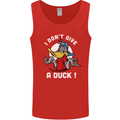 I Don't Give a Duck Funny Offensive Joke Rude Mens Vest Tank Top Red