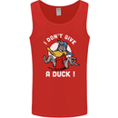 I Don't Give a Duck Funny Offensive Joke Rude Mens Vest Tank Top Red