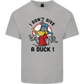 I Don't Give a Duck Funny Offensive Rude Joke Mens Cotton T-Shirt Tee Top Sports Grey