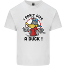 I Don't Give a Duck Funny Offensive Rude Joke Mens Cotton T-Shirt Tee Top White