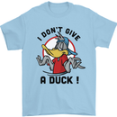 I Don't Give a Duck Funny Offensive Rude Joke Mens T-Shirt 100% Cotton Light Blue
