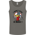 I Don't Give a Duck Funny Offensive Rude Joke Mens Vest Tank Top Charcoal