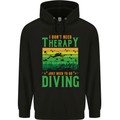 I Don't Need Therapy Funny Scuba Diving Diver Childrens Kids Hoodie Black