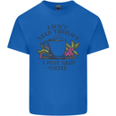 I Don't Need Therapy Just Coffee Funny Kids T-Shirt Childrens Royal Blue
