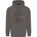 I Don't Need Therapy Just Coffee Funny Mens 80% Cotton Hoodie Charcoal