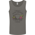 I Don't Need Therapy Just Coffee Funny Mens Vest Tank Top Charcoal
