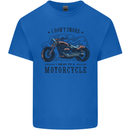 I Don't Snore I Dream I'm a Motorcycle Biker Funny Mens Cotton T-Shirt Tee Top Royal Blue