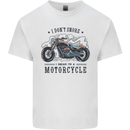 I Don't Snore I Dream I'm a Motorcycle Biker Funny Mens Cotton T-Shirt Tee Top White