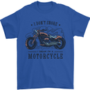 I Don't Snore I Dream I'm a Motorcycle Biker Funny Mens T-Shirt 100% Cotton Royal Blue