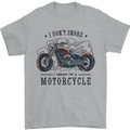 I Don't Snore I Dream I'm a Motorcycle Biker Funny Mens T-Shirt 100% Cotton Sports Grey