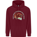I Dont Crash Funny Motocross Biker Xmoto Childrens Kids Hoodie Maroon