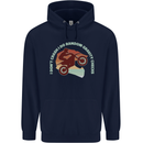 I Dont Crash Funny Motocross Biker Xmoto Childrens Kids Hoodie Navy Blue