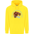 I Dont Crash Funny Motocross Biker Xmoto Childrens Kids Hoodie Yellow