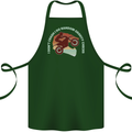 I Dont Crash Funny Motocross Biker Xmoto Cotton Apron 100% Organic Forest Green