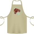 I Dont Crash Funny Motocross Biker Xmoto Cotton Apron 100% Organic Khaki
