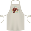 I Dont Crash Funny Motocross Biker Xmoto Cotton Apron 100% Organic Natural