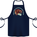 I Dont Crash Funny Motocross Biker Xmoto Cotton Apron 100% Organic Navy Blue
