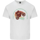 I Dont Crash Funny Motocross Biker Xmoto Kids T-Shirt Childrens White