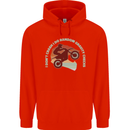 I Dont Crash Funny Motocross Biker Xmoto Mens 80% Cotton Hoodie Bright Red