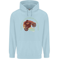 I Dont Crash Funny Motocross Biker Xmoto Mens 80% Cotton Hoodie Light Blue