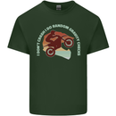 I Dont Crash Funny Motocross Biker Xmoto Mens Cotton T-Shirt Tee Top Forest Green