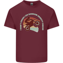 I Dont Crash Funny Motocross Biker Xmoto Mens Cotton T-Shirt Tee Top Maroon