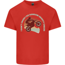 I Dont Crash Funny Motocross Biker Xmoto Mens Cotton T-Shirt Tee Top Red