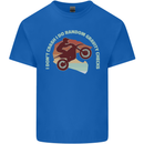 I Dont Crash Funny Motocross Biker Xmoto Mens Cotton T-Shirt Tee Top Royal Blue