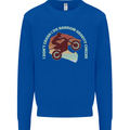 I Dont Crash Funny Motocross Biker Xmoto Mens Sweatshirt Jumper Royal Blue
