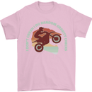 I Dont Crash Funny Motocross Biker Xmoto Mens T-Shirt 100% Cotton Light Pink