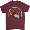 I Dont Crash Funny Motocross Biker Xmoto Mens T-Shirt 100% Cotton Maroon