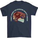 I Dont Crash Funny Motocross Biker Xmoto Mens T-Shirt 100% Cotton Navy Blue