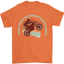 I Dont Crash Funny Motocross Biker Xmoto Mens T-Shirt 100% Cotton Orange