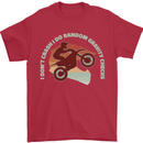 I Dont Crash Funny Motocross Biker Xmoto Mens T-Shirt 100% Cotton Red