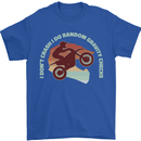 I Dont Crash Funny Motocross Biker Xmoto Mens T-Shirt 100% Cotton Royal Blue