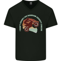 I Dont Crash Funny Motocross Biker Xmoto Mens V-Neck Cotton T-Shirt Black