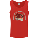 I Dont Crash Funny Motocross Biker Xmoto Mens Vest Tank Top Red