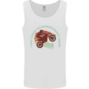 I Dont Crash Funny Motocross Biker Xmoto Mens Vest Tank Top White